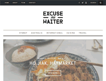 Tablet Screenshot of excusemewaiter.com